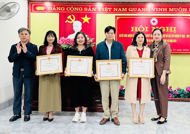 HỘI CHỮ THẬP ĐỎ THỊ XÃ HỒNG LĨNH TỔ CHỨC HỘI NGHỊ SƠ KẾT GIỮA NHIỆM KỲ ĐẠI HỘI HỘI CTĐ NHIỆM KỲ 2021 - 2026 GẮN VỚI TỔNG KẾT CÔNG TÁC HỘI  VÀ PHONG TRÀO CTĐ NĂM 2024, PHƯƠNG HƯỜNG NHIỆM VỤ NĂM 2024