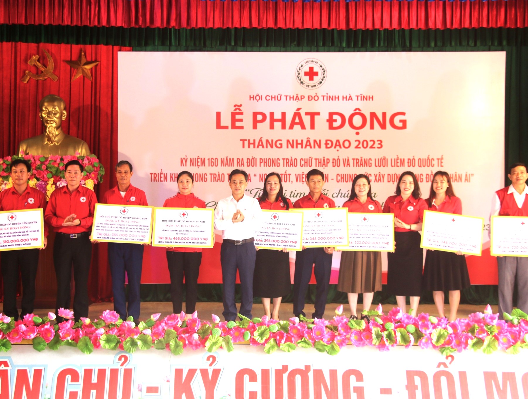 Hội Chữ thập đỏ tỉnh Hà Tĩnh: Tổng giá trị hoạt động nửa đầu nhiệm kỳ 2022-2027 đạt hơn 156 tỷ đồng, trợ giúp cho hơn 353 nghìn lượt đối tượng