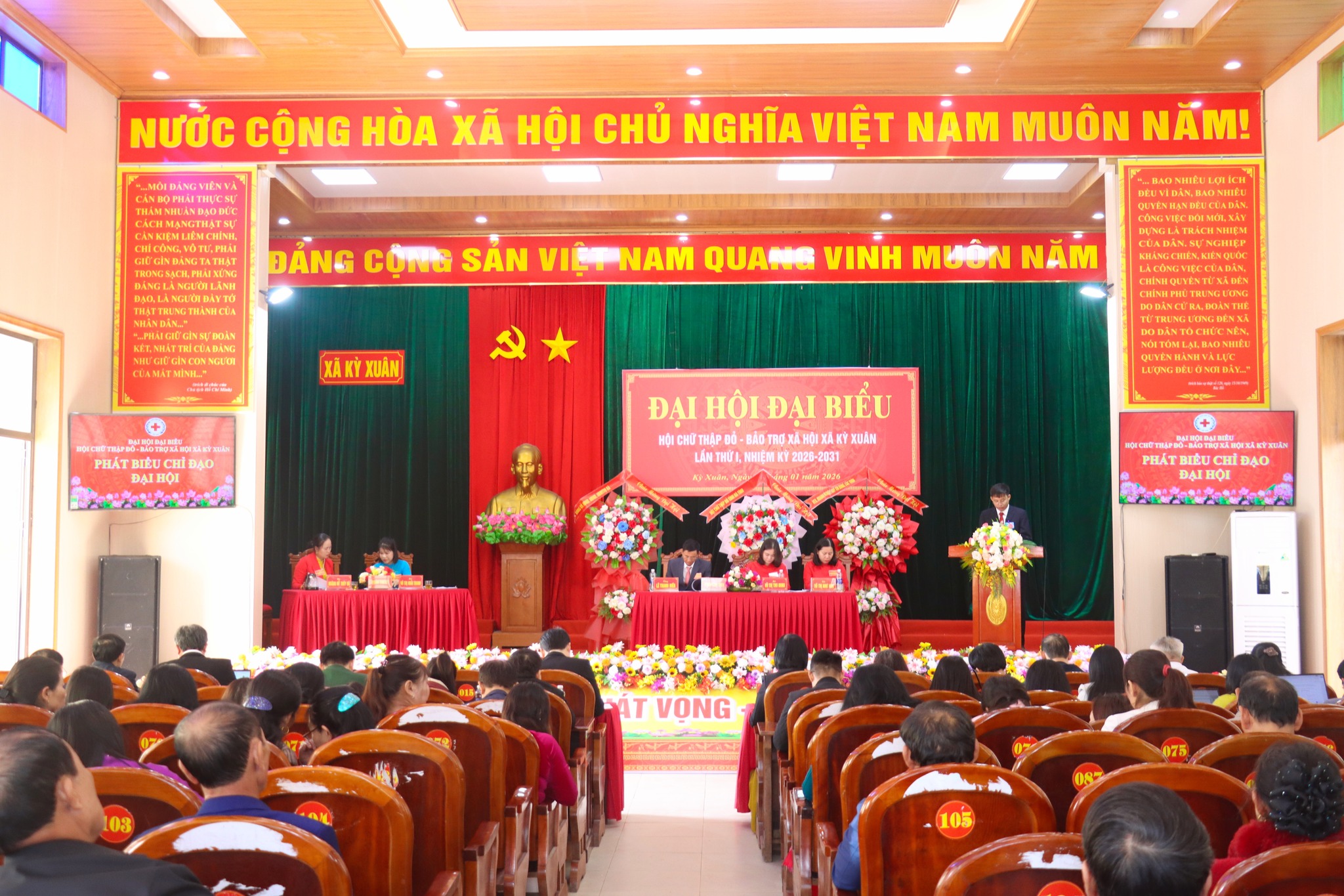 HỘI CHỮ THẬP ĐỎ TỈNH HÀ TĨNH CHỈ ĐẠO THÀNH CÔNG 05 ĐẠI HỘI ĐIỂM HỘI CHỮ THẬP ĐỎ – BẢO TRỢ XÃ HỘI CẤP XÃ, PHƯỜNG