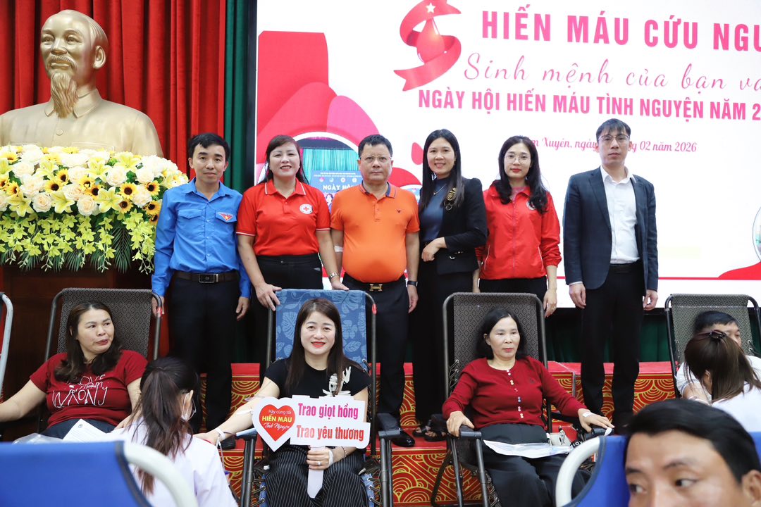HƠN 130 ĐƠN VỊ MÁU ĐƯỢC TIẾP NHẬN TẠI NGÀY HỘI HIẾN MÁU TÌNH NGUYỆN CỤM LIÊN XÃ CẨM XUYÊN,CẨM HƯNG, CẨM DUỆ NĂM 2026