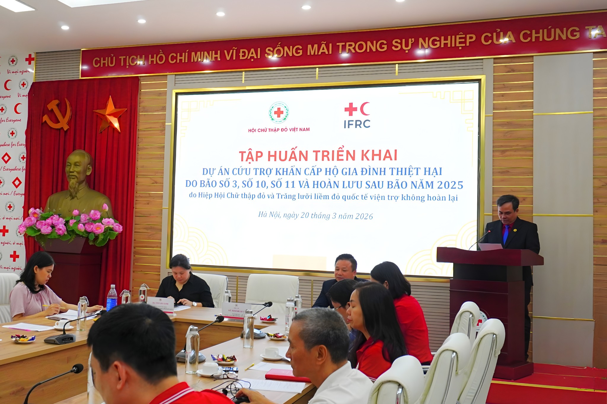 Hội Chữ thập đỏ tỉnh Hà Tĩnh tham gia tập huấn triển khai dự án cứu trợ khẩn cấp hỗ trợ người dân phục hồi sau bão năm 2025